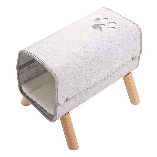 Katzentunnelbett Jahreszeit Warm Warm Bequemes Kätzchen Filztunnelbett mit Holzbeinen für Katzen Kätzchen SM Haustiere Katzen -Tunnel Bedkitten Tunnel Bedet Spezing Place Zum Bett von Katzentunnelbett Jahreszeit Warm Warm Bequemes Kätzchen Filztunnelbett mit Holzbeinen für Katzen Kätzchen SM Haustiere Katzen -Tunnel Bedkitten Tunnel Bedet Spezing Place Zum Bett von von aqxreight