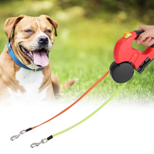 Pet Walking Automatic Exciptable Flexible Hundekatze Traktionsseil mit Handgehalten mit LED Lightred (Rot) von aqxreight