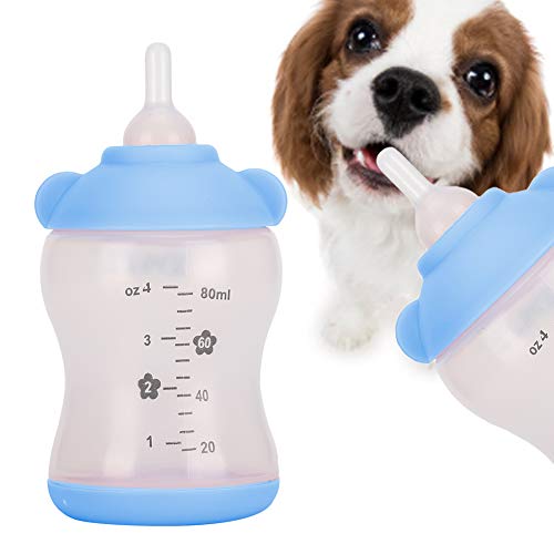 aqxreight Hundekatze Neugeborene SM Haustier Fütterung Flaschen Pflege -Set Versorgung Easy Cleaningblue Haustier Fütterung Flaschepet Nursing Bottledog Pflege Engpass Fütterung Flasche von aqxreight