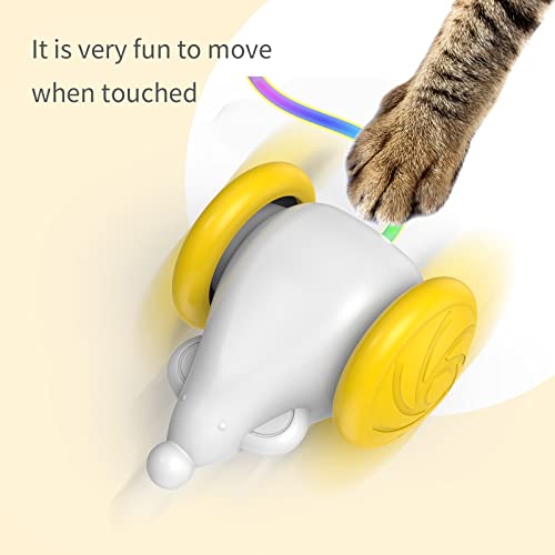 aqxreight Interaktive Katzenspielzeug, Elektrische Interaktive Katzen Teaser -Spielzeug für die Meisten Katzen und Kätzchen Innenübung Spielzeug Bewegendes für Intelligentes Interaktionskätzchen aqxreight Interaktive Katzenspielzeug, Elektrische Interaktive Katzen Teaser -Spielzeug für die Meisten Katzen und Kätzchen Innenübung Spielzeug Bewegendes für Intelligentes Interaktionskätzchen von aqxreight