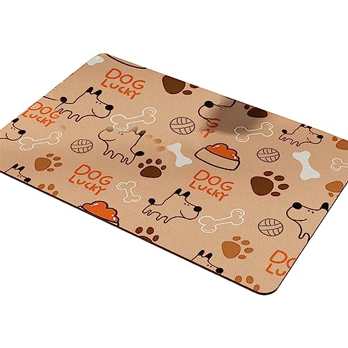 areclern Katze Tischset Cartoon Muster Haustier Hund Katze Futterspender Matte Klarer Druck Heimtierbedarf Kaffee M von areclern