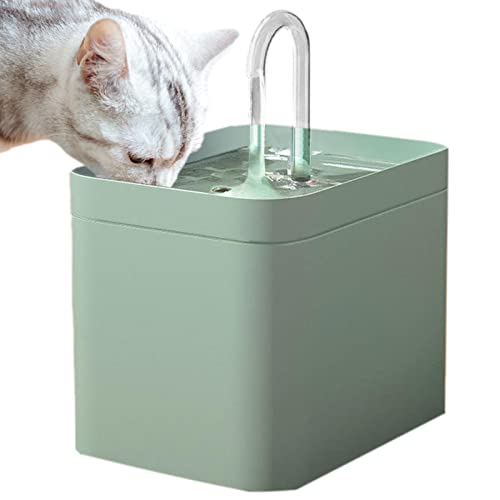 Haustierbrunnen | Ultra leiser 1,5-Liter-Trinkbrunnen für Katzen drinnen - Leicht zu reinigender Trinkbrunnen für Katzen und kleine Hunde, Katzenbewässerungszubehör Cottonwood von astound