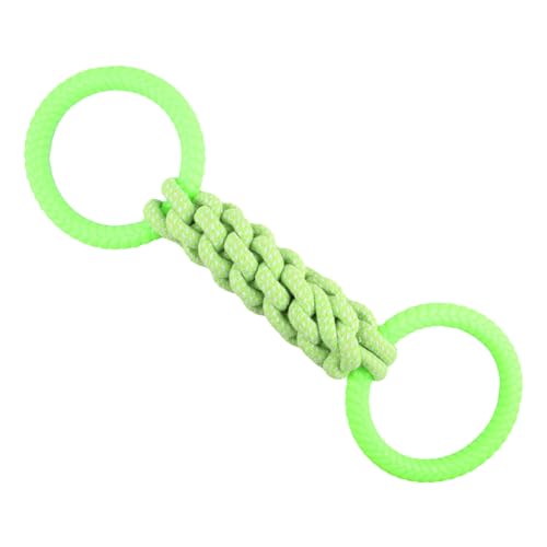 awakentti Hundeseilspielzeug, Tough Knot Tug of War Spielzeug mit 2 Griff für interaktives Spielen, Tauziehen Hundespielzeug, Hund Zugseil Zähne Reinigung, Welpen Kauspielzeug zum Zahnen, Kleine von awakentti