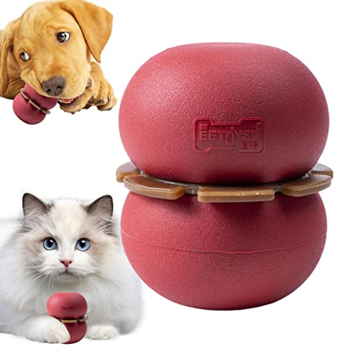 backlight Leckerliball für Hunde,Kauen, Apportieren, Treat Ball Food Dispensing Toys | Hundepuzzle-Kauspielzeug, natürliches Hundekauspielzeug, interaktives Hundespielzeug zu Zähneputzen von backlight