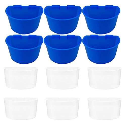 12Pcs Hängen Vogel Feeder Tassen Tragbare Vögel Fütterung Spender Wasser Speisen Treat Box für Kleine Tier Chinchilla Frettchen Nymphensittich Sittich von balacoo