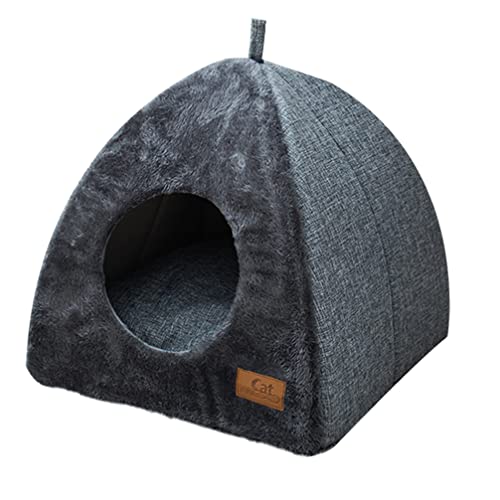 1stk Katzennest Hund Weiches Nest Kätzchenbett Tasche Für Schlafnest Haustierliege Haustierkäfig Haustier Plüsch Katzenbett Welpe Plüsch Kätzchen Schläft Tuch Katzenhöhle Die Katze von balacoo