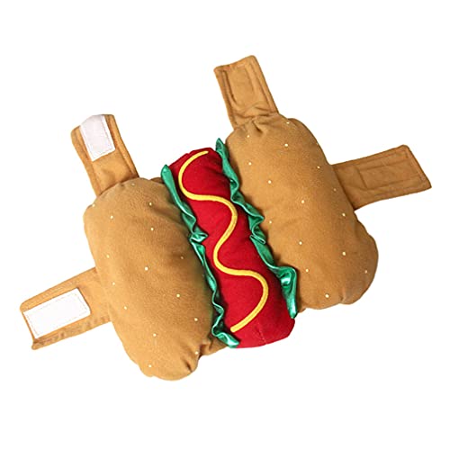 1stk Verwandlungskostüm Für Haustiere Hunde-outfits Haustier-Freizeit-Outfit Halloween-kostüme Für Katzen Haustiergeschenk Hunde-hotdog-kostüm Welpe Falten Hundekleidung Polyester von balacoo