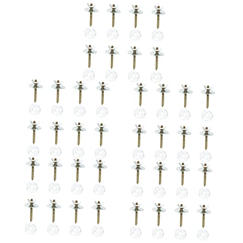 40 Sets Halteschrauben Plattform/Chinchilla Springboard Befestigungsstange Wasser Montage Ersatz Hamster Holzbrett Zucht Feeder Barsch Hardware Doppelköpfige Haustier Dichtungen Teile von balacoo