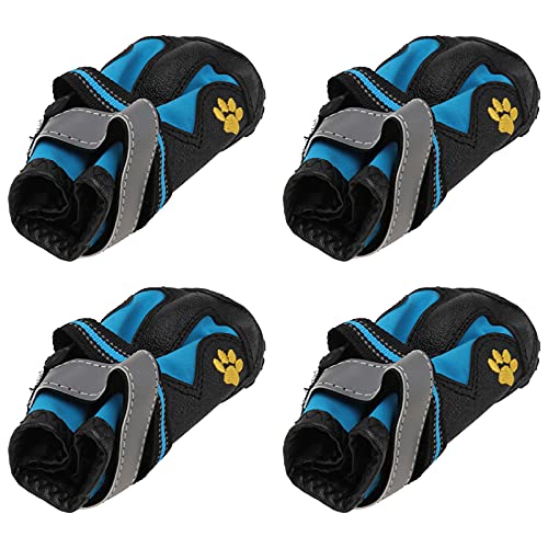 Balacoo 2 Pairs Hund Stiefel Wasserdicht Hund Schuh Atmungsaktiv Hund Regen Boot rutschfeste Außen Haustier Pfote Protektoren für Kleine Medium Welpen Hunde Größe 6 von balacoo