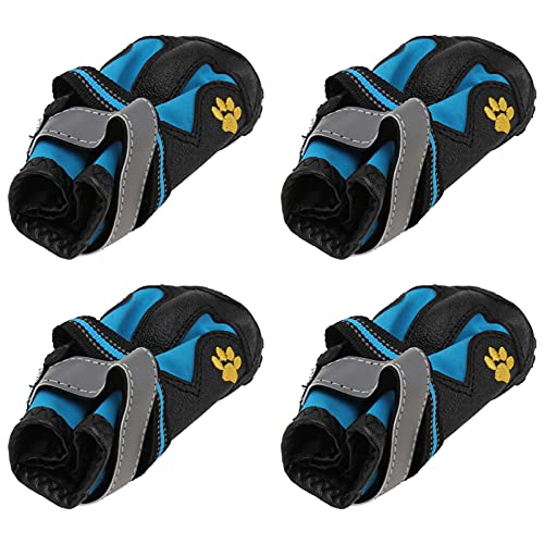 Balacoo 2 Pairs Hund Stiefel Wasserdicht Hund Schuh Atmungsaktiv Hund Regen Boot rutschfeste Außen Haustier Pfote Protektoren für Kleine Medium Welpen Hunde Größe 7 von balacoo