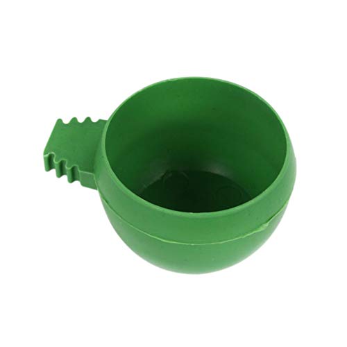 Balacoo 20 Stücke Mini Vogel Food Bowl Feeer- Taube Fütterungsschüssel Tauben Käfigschale Hängende Vögel Käfig Fütterungsbehälter (Größe L) von balacoo