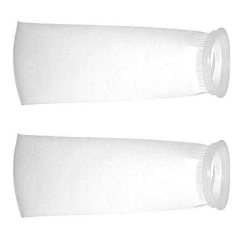 Balacoo 2PCS Filter Socken 100 Mikron Aquarium Filter Socke mit Ring für Süßwasser Salzwasser Aquarien Fisch Tanks von balacoo