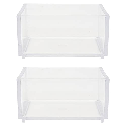 Balacoo 2Pcs Reptil Terrarium Aquarium Zucht Tank Acryl Reptil Fütterung Box Reptil Bade Pool für Frösche Hermit Krabben Eidechsen Tank Dekorationen von balacoo