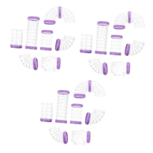 Balacoo 3 Sets Hamsterpfeife Hamster Tunnel Tubes DIY Hamster Übung Spielzeug Hamster Spielzeug Pfeife Meerschweinchen Haus Sportzubehör Hamsterkäfig Versorgung Sportbekleidung Kleintiere Kunststoff von balacoo