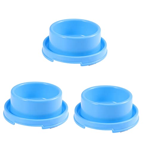 Balacoo 3pcs Pet Food Bowls Puppy Water Bowl Dog Bowl Water Feeder Feeding Bowl Pet Bowl Dog Food Bowls Cat Food Bowls Pet Feeding Bowls Blue Outdoor Feeding Tray von balacoo