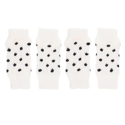 Balacoo 4 x Cartoon-Socken, warme Socken, atmungsaktive Socken, rutschfeste Socken, Hundebeinschutz, kleine Hundesocken, Haustierpfotenschutz, Hunde-Leggings, Haustier-Beinschützer, Baumwolle, von balacoo