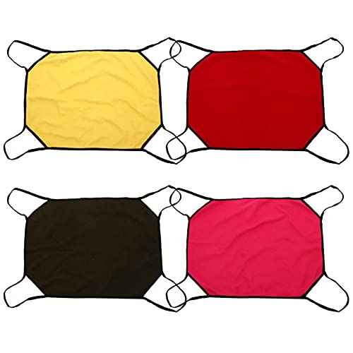 Balacoo 4Pcs Katze Hängematte Bett Haustier Käfig Hängematte Hängen Ruhen Schläfrig Pad Lounge Kühlung Kinderbett Netto Schaukel Spielzeug für Hunde Kaninchen Kleine Tiere Kätzchen 4 von balacoo