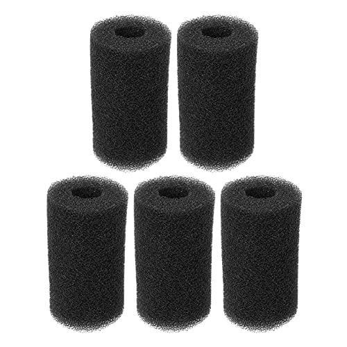 Balacoo 5Pcs Pre- Filter Schwamm Aquarium Pre- Filter Schaum Ersatz Schwamm Filtration Aquarium Filter Abdeckung Einlass Schwamm Ärmeln für Fisch Tank Schwarz von balacoo