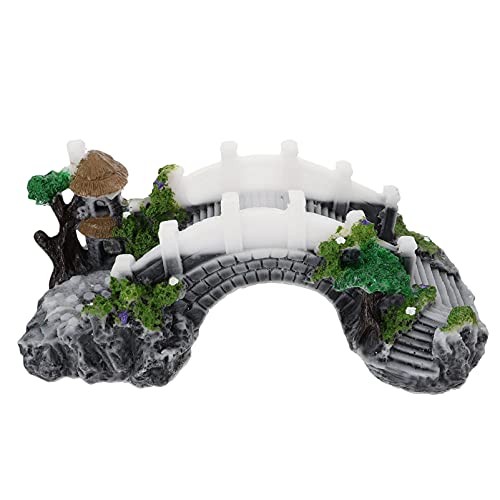 Balacoo Aquarium Harz Brücke Künstliche Brücke Aquarium Harz Landschaft Ornamente für Bonsai Haus Aquarium Garten Dekor Ornament von balacoo