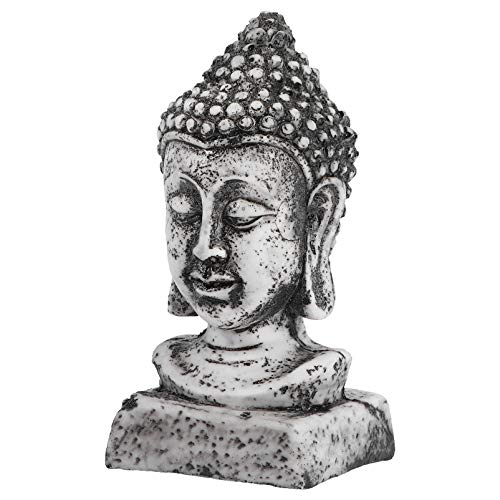 Balacoo Buddha Kopf Statue Aquarium Buddhistischen Figur Fisch Tank Landschaft Buddha Modell Zen Meditation Statue Skulptur Dekoration von balacoo