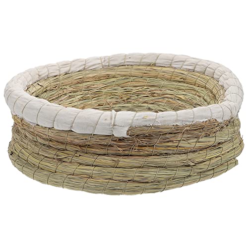 Balacoo Hamster Nest Rattan Vogelnest 30cm Winter Warm Hamster House Bed Kuschelbett Kleine Haustier Nest Haus Korb für Hamster Maus Mini Mäuse Kaninchen Ratte Frettchen Meerschweinchen von balacoo