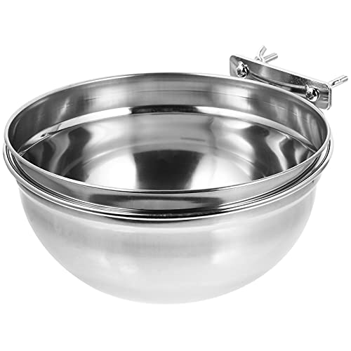 Balacoo Hund Käfig Feeder Bowl Hängen Pet Schalen Edelstahl Hund Katze Wasser Lebensmittel Fütterung Dish Pet Tierfutter Spender für Hause 20X20X10CM von balacoo