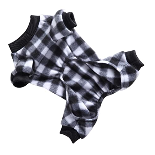 Balacoo Hund Sweatshirt Plüsch Hund Pyjamas Welpen Vier Beine Overall Insgesamt Coverall Winter Warme Kleidung Outfits Haustier Kostüm Für Hund Welpen Größe XL von balacoo