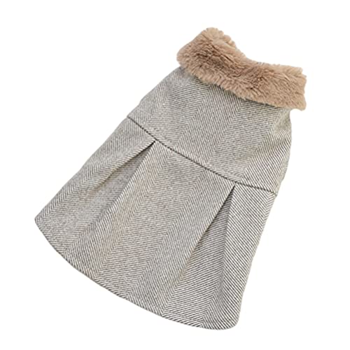 Balacoo Hund Warme Kleidung Pet Weihnachten Kostüm Hund Winter Kleidung Grau Doggie Mäntel Outfits Weihnachten Welpen Hoodies für Katzen Hund Kalt Kleidung L 4KG von balacoo