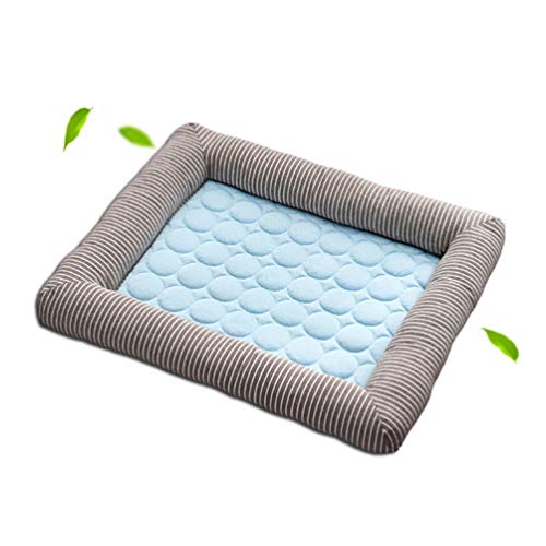 Balacoo Katze Kühlung Matte Sommer Kühl Pet Pad für Katze Welpen ( Blau 45X35cm ) von balacoo