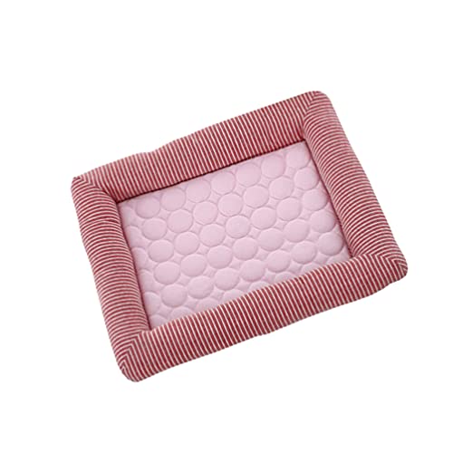 Balacoo Katze Kühlung Matte Sommer Kühl Pet Pad für Katze Welpen ( Rosa 45X35cm ) von balacoo