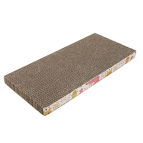 Balacoo Katze Scratcher Karton Rechteckigen Scratch Pad Lounge Katze Kratzen Spielzeug Scratcher Lounge Scratcher für Kätzchen von balacoo