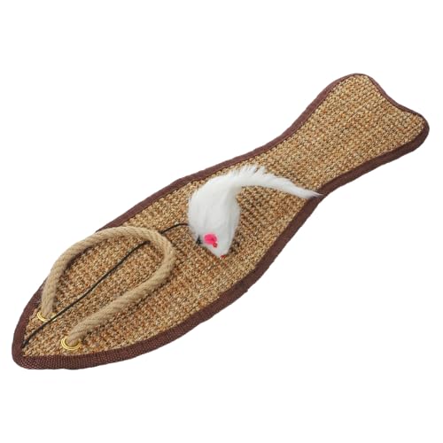 Balacoo Pet Sisal Kratzer Matte Sisal Fisch Form Pad Schleifen Pad Zufällige Farbe von balacoo