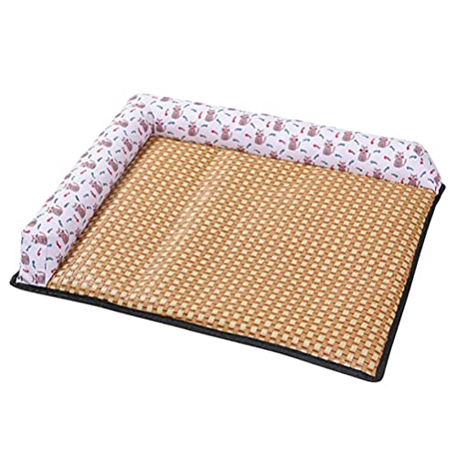 Balacoo Sommer Kühlung Matte für Pet Sommer Hund Katze Nesting Matte Gesponnener Pet Kühlung Matte Atmungs Pet Selbst Kühlung Decke für Hund Katze ( Grau Größe S ) von balacoo