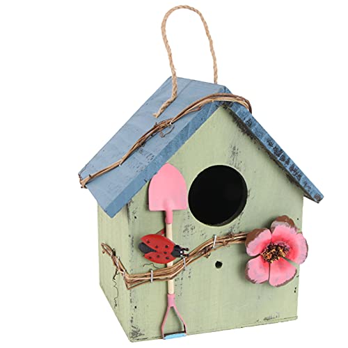 Balacoo Vogel Haus für Outdoor- Vogel Nest Garten Bauernhaus Dekor Hängen Vogelhaus für Kleine Wilde Vögel Kardinal Finch Bluebird ( 21X18cm ) von balacoo