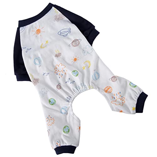 Balacoo Welpen Hund Pyjamas Pet Overall: Welpen Strampler Hund Jammies Haustier Hund Nette Kleidung Atmungsaktive Welpen Bodysuits für Pet Welpen Hund Katze XS von balacoo