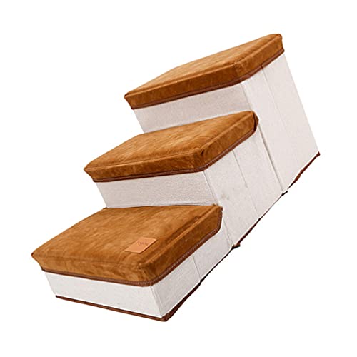 Hund Schritt Treppen Pet Lagerung Stepper Faltbare Pet Schritt mit 3 Lagerung Boxen Multi- Pet Sicherheit Leiter für Katzen Und Kleine Hunde von balacoo