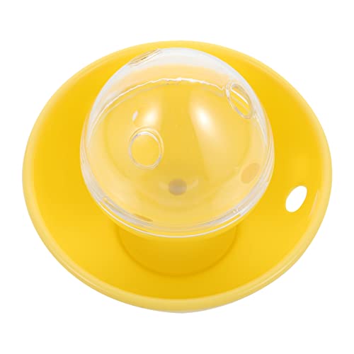 Interactive Food Treat Dispenser Bowl: Automatische Haustier Slow Feeder Treat Ball Gelb Lebensmittelausgabe Ball Slow Futter Schüssel Tumbler für Welpen Kleine Medium Katzen von balacoo