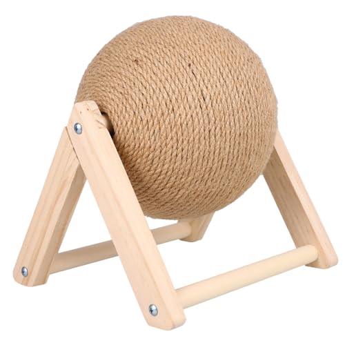 balacoo Katze Fangball Katzenkratzer Mit Kratzspielzeug Kratzbaum Bastelspielzeug Runder Katzenkratzer Pappkatze Spielzeug Für Piratenschiffe Kratzaufkleber Für Katzen Sisal Kugelförmig von balacoo