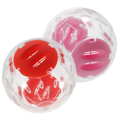 Meerschweinchen Ball Hamster Zubehör Hamster Rad 10 Zoll 2pcs Kleine Hamster Sport Haustier Liefert Hamster Zubehör Hamster Ball Große Hamster Rad von balacoo