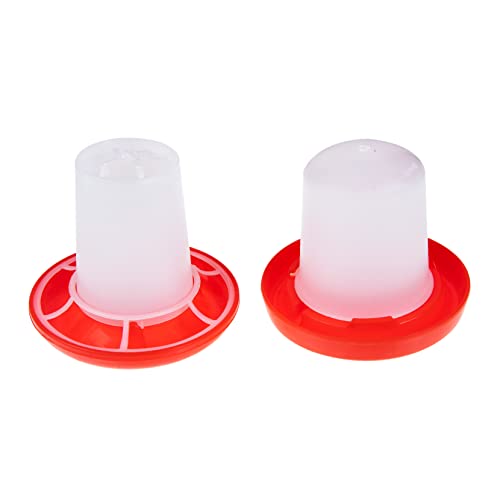 balacoo 1 Set Auto Feeder Plasticos para Comida Wachteln Bewässerung Wachteln Wasserspender Geflügel Huhn Wasser Glas Vogel Futterbecher Wasserbehälter Wasserbecher Eimer Geflügel Wasserbehälter von balacoo