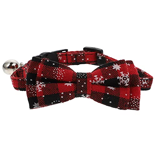 balacoo 1stk Halsband Dekorative Welpe Fliege Katze Halsschleife Bowknot- Für Haustiere Weihnachtskatze Katze Weihnachtsfliege Krawatte Die Klingel Baumwolle Polyester von balacoo