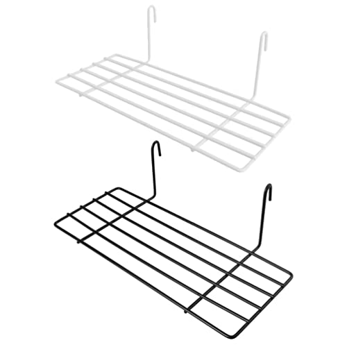 balacoo 2 Stück Sonnendeck-Draht-Spielfigur-Zubehör, Vogelkäfig, Eisenkäfig Papageien, Haushalt, tragbar für Regal, Metallspielzeug, Nymphensittiche, Stifte, Plattform, Ständer für Papageien, tragbar von balacoo