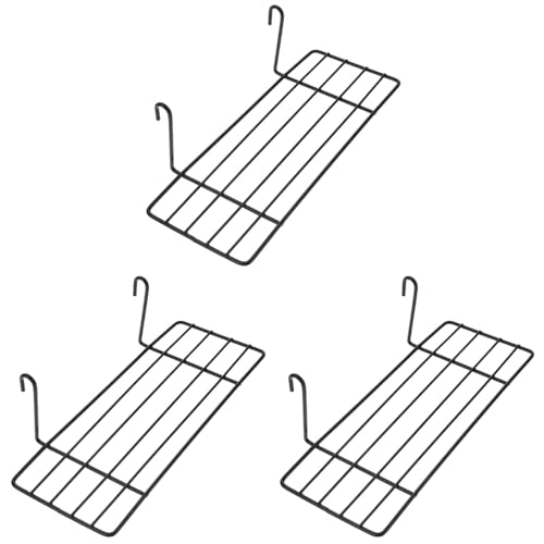 balacoo 3 Stück große Wandregale für Spielzeug Dekor Regale Plattform für Vogelkäfig Plattform Sitzstange Draht Plattform Ledge Regal Zubehör Gitter Eisen Wandregal Eisen Rahmen Regal Käfig Rahmen von balacoo