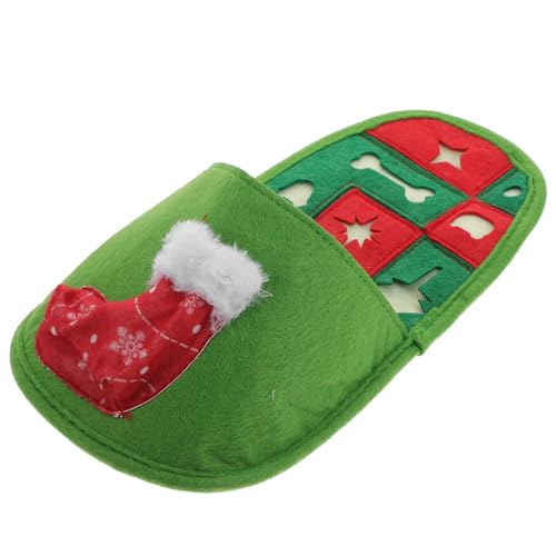 balacoo Hund Schnappmatte Slipper Geformt: Hund Bissbest?ndiger Molaren Spielzeug Aggressive Kewer Haustier Squeaky Zahnreinigungsf?rderung Skill Interaktion Spielzeug Grün von balacoo