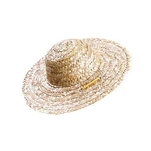 balacoo Hund Sombrero Hut Mini Strohhut Hawaiian Style Kostüm Hut Sun Headwear Cap für kleine Hunde Welpen Katzen von balacoo