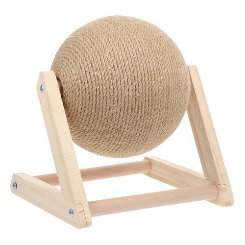 balacoo Katzenkratzspielzeug Katzenball Spielzeug Scratcher Sisal Kratzspielzeug Katzenkratzer Katzenschleifklauenspielzeug Katzenkratzspielzeug Katze Übungsrad Katze Interaktiv zum Klettern Sisalseil von balacoo