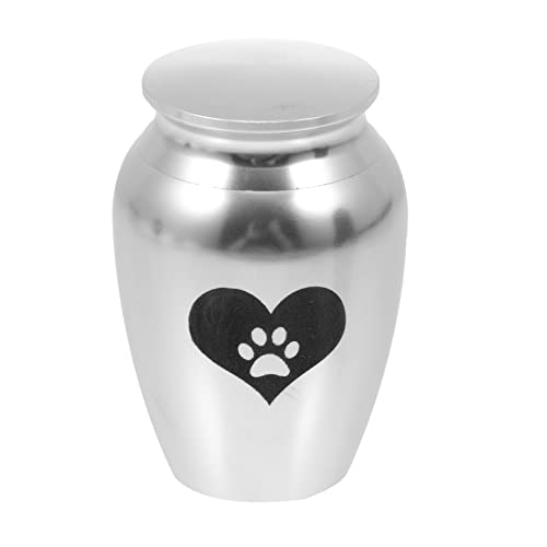 balacoo Ure Urting Urne Edelstahl Kleine Anweserven Urns Mini Memorial Asche Lagerung Pot für Familie Hunde Katzen Asche Halter Silber von balacoo