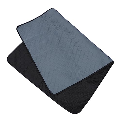 balacoo Waschbare Hund Pee Pads Schwere Saugfähigkeit Rutsch Riesige Wiederverwendbare Welpen Pads wasserdichte Training Pads Inkontinenz Bett Pads für Hunde Katzen Bunny Seniors Grey L von balacoo