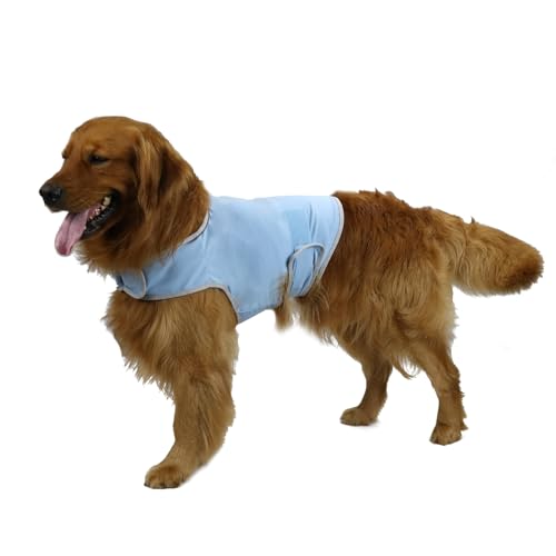 balancepaw Donnerjacke für Hunde, Angstlinderung, Hunde-Angstweste, beruhigende Pflege für Trennung, Gewitter, Reisen, Feuerwerk, Tierarztbesuche (Blau, L) von balancepaw