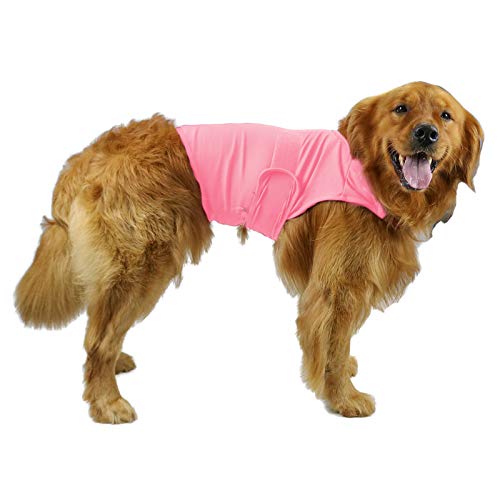 balancepaw Donnerjacke für Hunde, Angstlinderung, Hunde-Angstweste, beruhigende Pflege für Trennung, Gewitter, Reisen, Feuerwerk, Tierarztbesuche (Rosa, L) von balancepaw